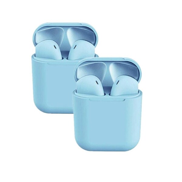 Catzon 2 Packs Wireless Earbuds inPods 12 Touch Control Bluetooth 5.0 Earbuds Earphone with Storage Case-Blue