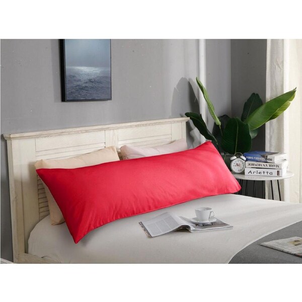 Super Soft Premium Body Pillowcase - Red