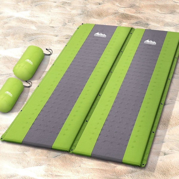 Self Inflating Mattress Camping Sleeping Mat Air Bed Pad Green Double