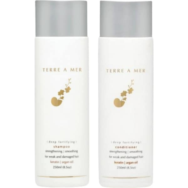 2pcs Set Terre A Mer Deep Fortifying Keratin Hair Shampoo + Conditioner Strengthening Smoothing 250ml