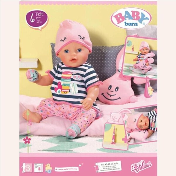 Zapf Baby Born Bath Deluxe Sleepover 43cm