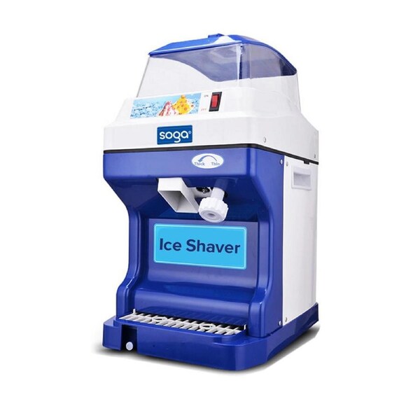 SOGA Commercial Ice Shaver Ice Crusher Slicer Smoothie Maker Machine 180KG/h