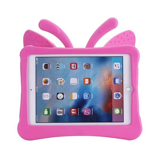 Catzon Butterfly Soft Silicone Tablet Case 9.7 inch For New iPad 5 2017/iPad 6 2018/iPad Pro 9.7-Rose