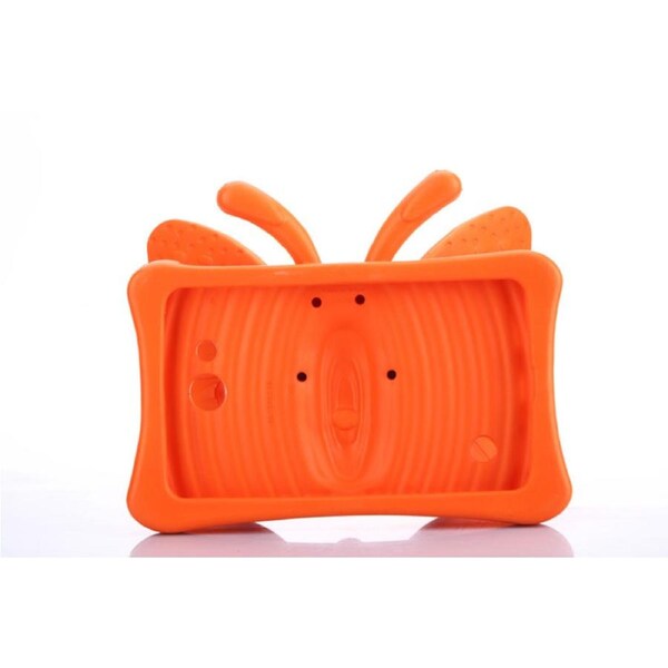 Catzon Butterfly Soft Silicone Tablet Case 7.0 inch For Samsung Galaxy Tab 3 P3200/T110/T111/T210/T211/T230/Huawei T1/Lenovo A7-Orange