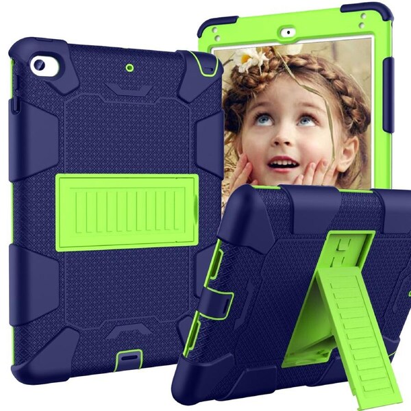 Catzon Silicone+PC Case 3-Layer Anti-fall Protective Cover Tablet Stand For iPad Mini 4 5-11navy olivia