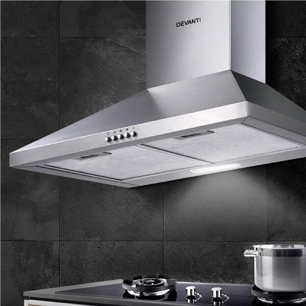 Devanti 600mm Range Hood 60cm Rangehood Stainless Steel
