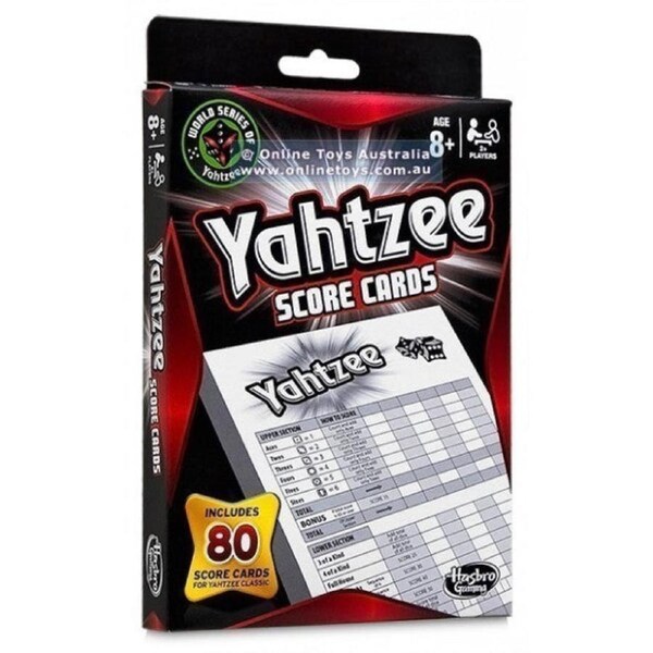 YAHTZEE SCORE PADS: 2018