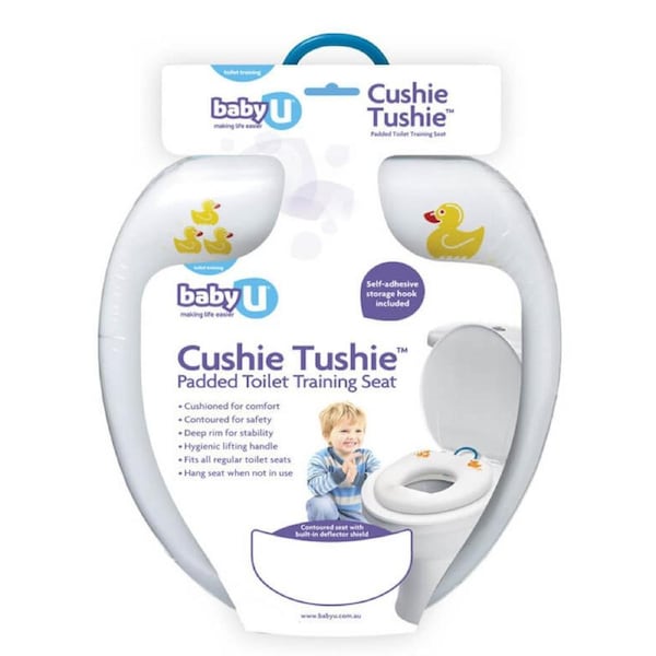 BabyU Cushie Tushie Padded Toddler Toilet Training Kids Potty Seat w/Handle