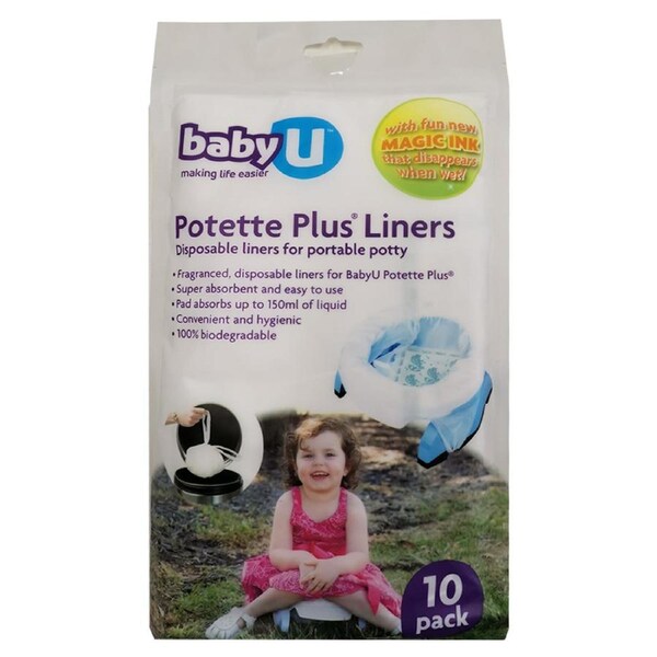10pc BabyU Fragranced Disposable Liners for Potette Plus Toilet Training Seat