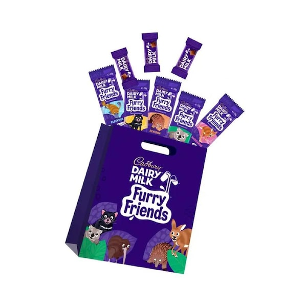 8pc Cadbury Furry Friends Kids Sweets Showbag w/Dairy Milk Chocolates