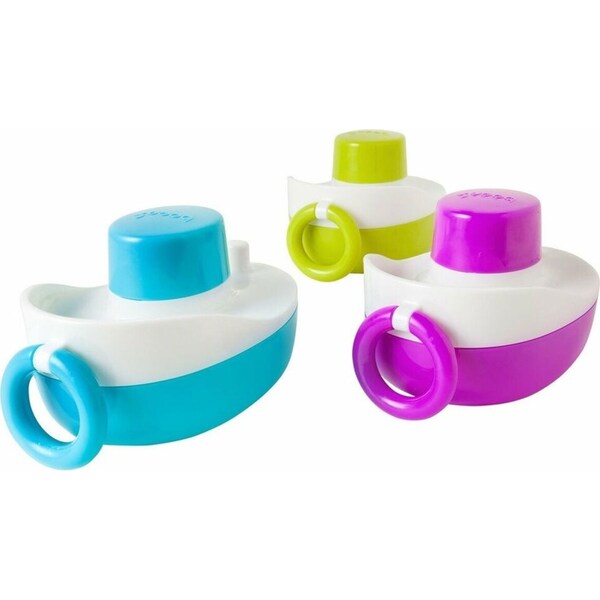 3PK Boon Tones Musical Water Boats Set Bath/Bathing Kids/Baby/Toddler Toys 1y+