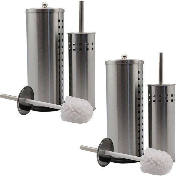 6pc Boxsweden Bathroom/Toilet Roll/Brush Stainless Steel Holder Home/Office Set