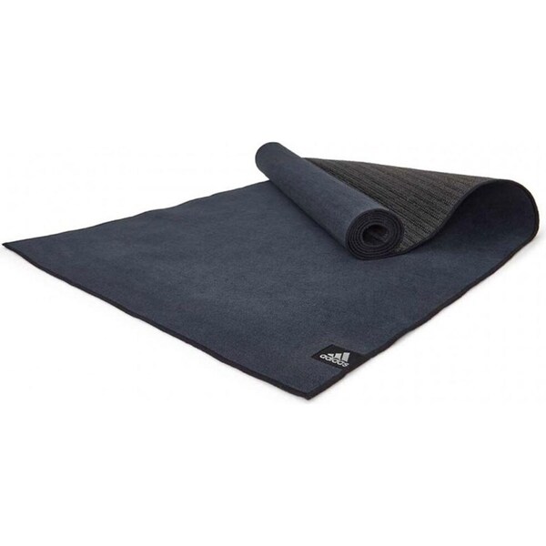 Adidas 2mm Non-Slip Lightweight/Rollable/Portable Hot Yoga Towelling Mat Black