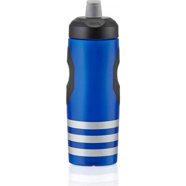 Adidas 600ml Performance Water Bottle Screw Cap Training Hydration Sports Blue