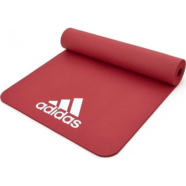 Adidas 7mm Training/Fitness Gym/Home Padded/Rollable/Lightweight Travel Mat Red
