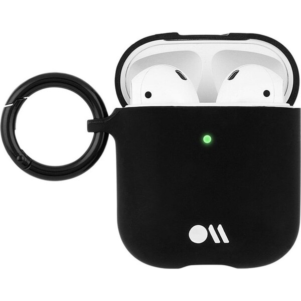 Case-Mate Hookups Case/Cover for Apple AirPods with Ring Clip/Neck Strap Black