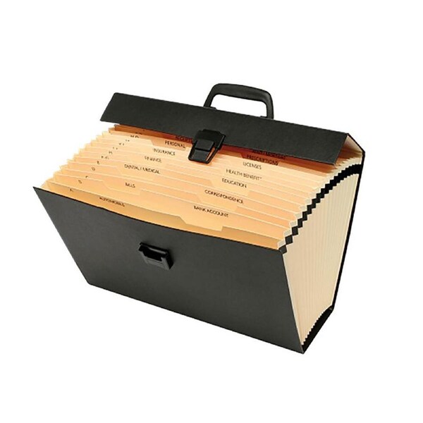 Marbig Carry File Paper/Office Document Organiser Holder Storage w/ Handle Asst