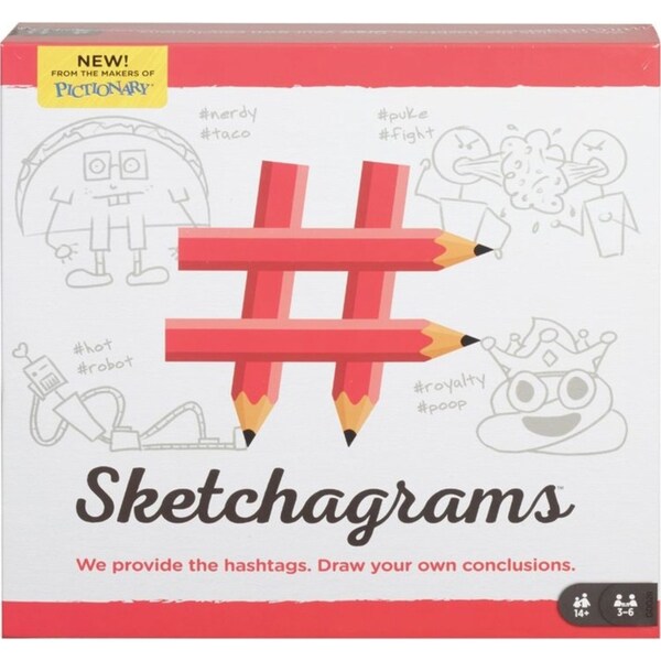 Mattel Games Sketchagrams Drawing/Sketching Game Family/Kids 14y+ 3-6 Players