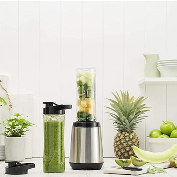 Hand Blender Electric, Handheld Stick Mixer with 2 Portable Blending Bottles