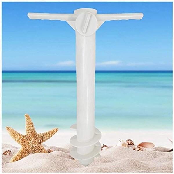 Beach Umbrella Anchor Sand Grabber Heavy Duty Screw Auger - One Size Fits All
