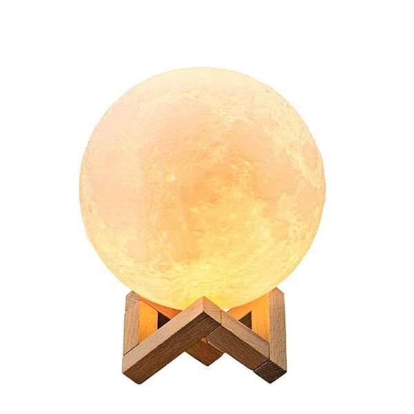 Moon Lamp 3D LED Dimmable Moon Light,3 Warm Luna Colours,5.9 inch