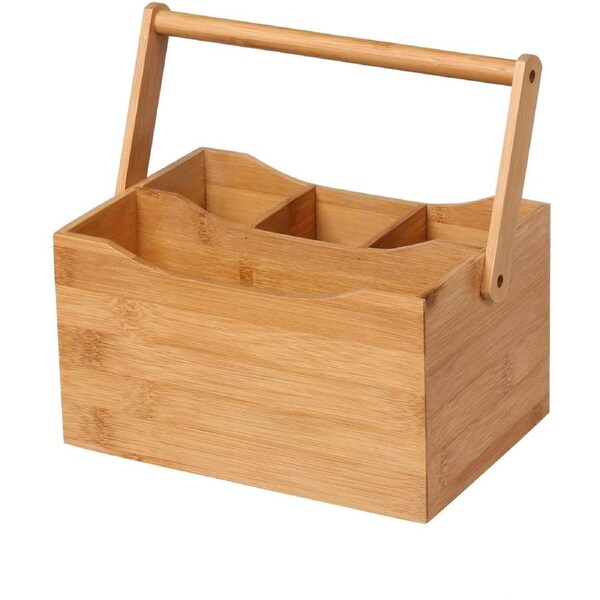 Wood Bbq Caddy,Wooden Utensil Holder Storer