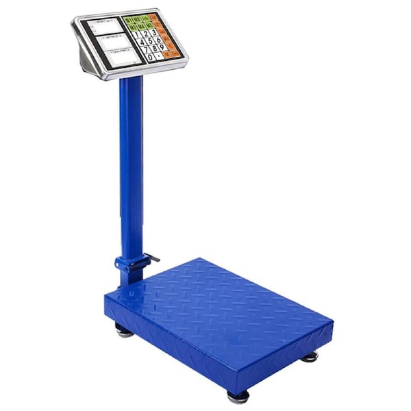 SOGA 300kg Electronic Digital Platform Scale Computing Shop Postal Scales Weight Blue