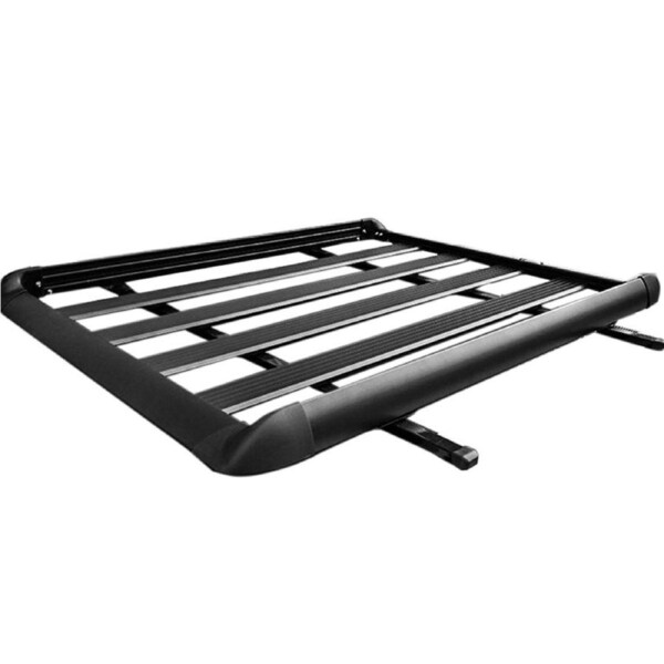 1.4M Aluminium Alloy Car 4WD 4x4 Roof Rack Basket Cargo Luggage Carrier Box Bar Black