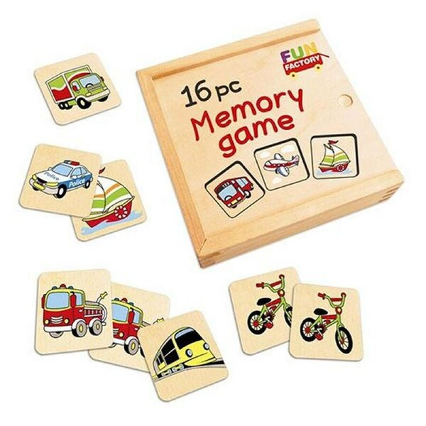 Fun Factory Wooden Memory Game 16 Piece