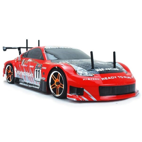 Hsp Remote Control 1/10 Brushless Motor On Road Drifting Rc Car Nissan 370Z Red