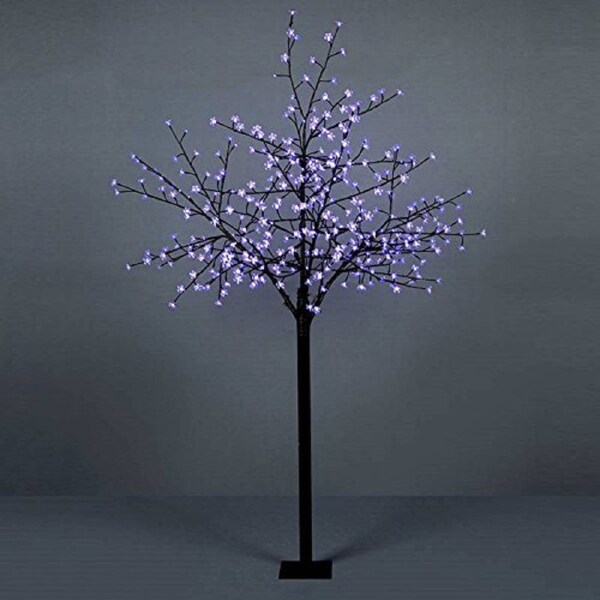 Christmas Artificial Tree 180cm Cherry Blossom 300 LED Tree Animated Indoor/Outdoor Decoration Blue White