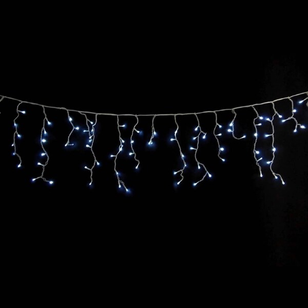 Icicle Lights 500 LED Christmas Events Decorations 8 Function 20m Long Indoor/Outdoor Cool White
