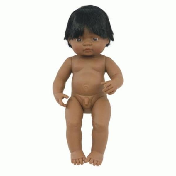 Miniland Educational Baby Doll Latin American Boy 38cm (Undressed)