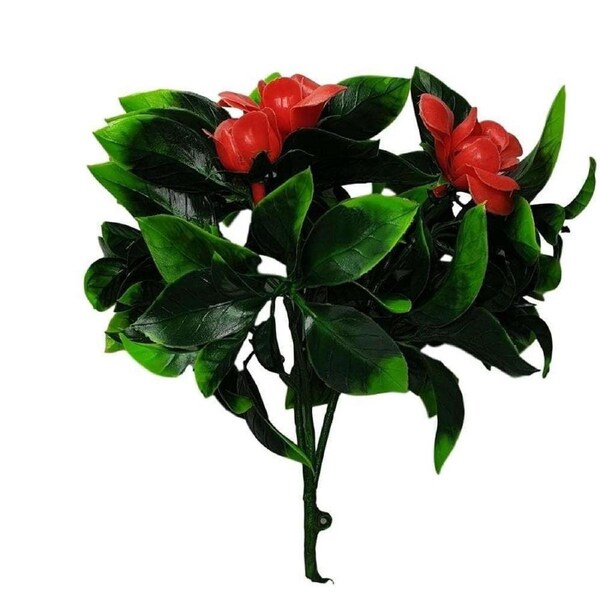5 Pack Flowering Red Rose Stem UV Resistant 30cm
