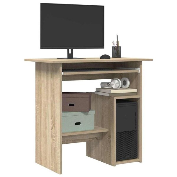 Desk Sonoma Oak 80x45x74 cm Engineered Wood vidaXL