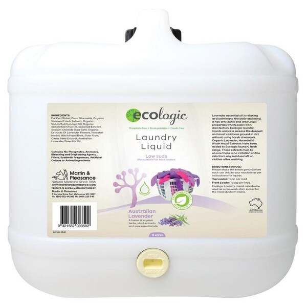 ECOLogic Australian Lavender Laundry Liquid BULK 15L