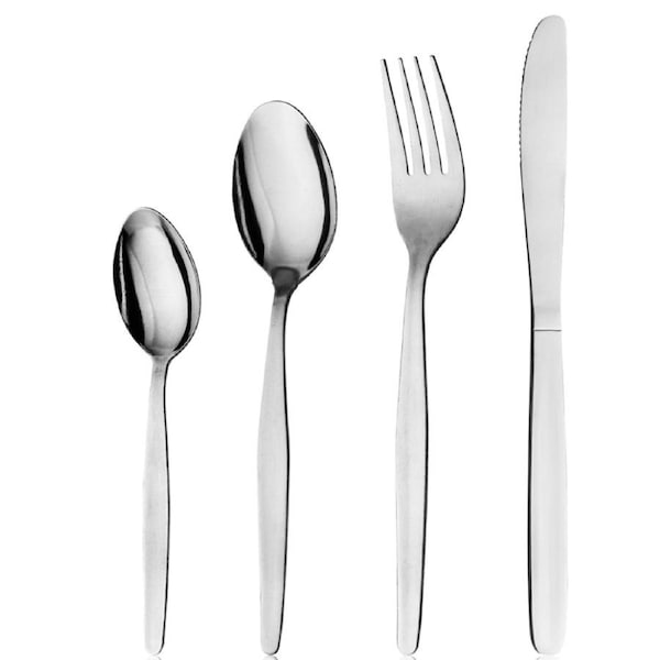 Trenton Oslo 96 Piece Cutlery Dining Set Stainless Steel 96pc - Knife Fork Spoon Cafe