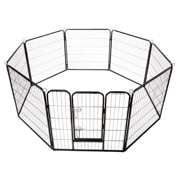 8 Panel Heavy Duty Pet Dog Playpen Puppy Exercise Fence Enclosure Cage