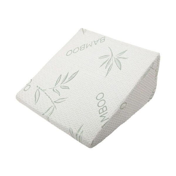 Cool Gel Memory Foam Bed Wedge Pillow Cushion Neck Back Support Sleep with Cover