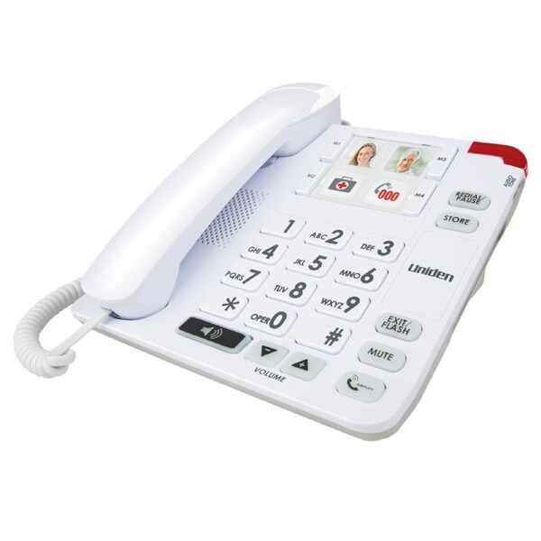 Uniden - SSE34 - Sight & Sound Enhanced Corded Phone System