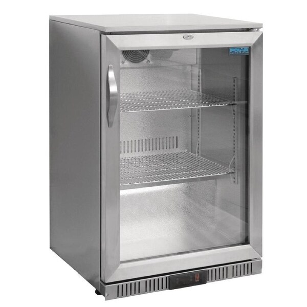Polar G-Series Back Bar Cooler with Hinged Door Stainless Steel - 138Ltr- Commercial