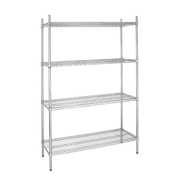 EDLP Vogue Flat Pack 4 Shelf Unit - 1220x460x1830mm 48x18x72"