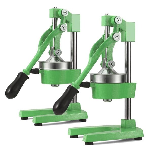 SOGA 2X Commercial Manual Juicer Hand Press Squeezer Orange Citrus Green
