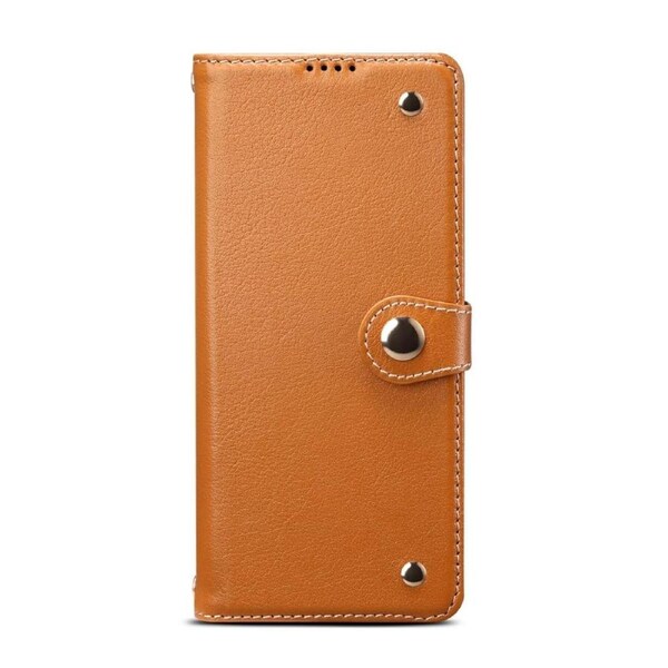 For Samsung Galaxy S20 Case Genuine Leather Luxury Wallet Case Light Brown
