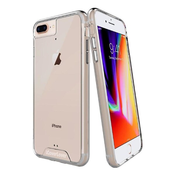 For iPhone 8 Plus/7 Plus/6S Plus/6 Plus Case iCoverLover Clear Cover Transparent