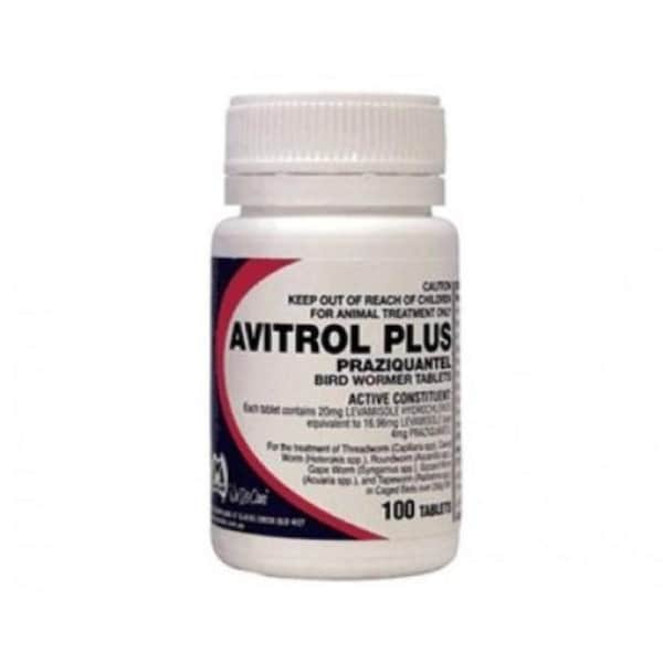 Avitrol Plus Bird Wormer Tablets 100 Pack