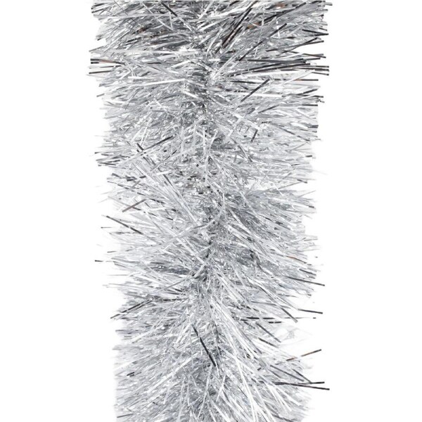 25m SILVER Christmas Tinsel 150mm wide