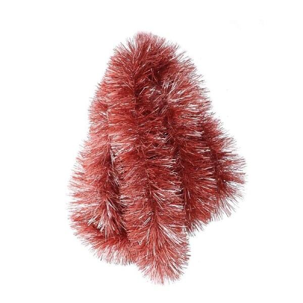 25m ROSE GOLD Christmas Tinsel 150mm wide