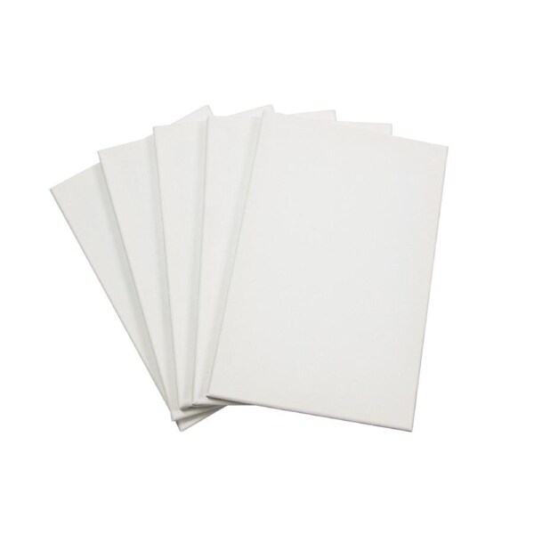 5 pack of 20x30cm Artist Blank Stretched Canvas Canvases Art Large White Range Oil Acrylic Wood