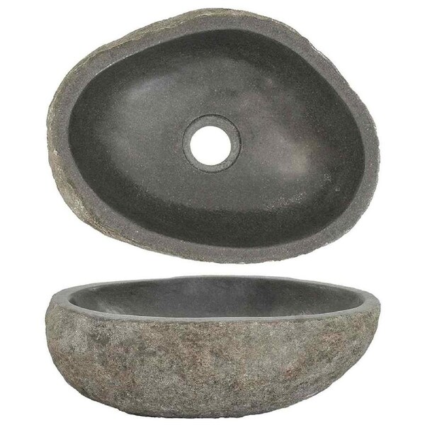 Basin River Stone Oval (29-38)x(24-31) cm vidaXL